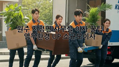 원주 지정면 사무실 이사 꿀팁🍯 업무환경 UP! #소규모이사